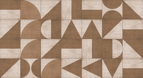 VINILIKO Design Vinylteppich Walter, 60 x 110 cm, rutschfest, wasserdicht, waschbar, verschiedene Größen, Vinyl-Teppich, Wohnzimmer, Küche von VINILIKO