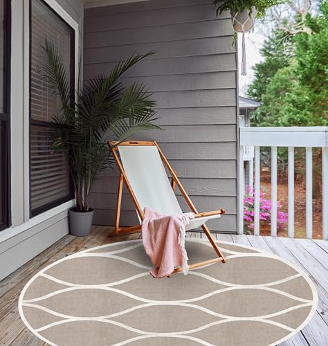 VINILIKO Teppich, Vinyl, Mehrfarbig, Durchmesser 150 cm VINILIKO Teppich, Vinyl, Mehrfarbig, Durchmesser 150 cm von VINILIKO