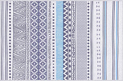 Viniliko Tribal Blau Vinylteppich, Mehrfarbig, 66 x 100 cm Viniliko Tribal Blau Vinylteppich, Mehrfarbig, 66 x 100 cm von VINILIKO