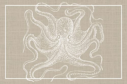 VINILIKO Vinyl-Teppich, Oktopus Sepia VINILIKO Vinyl-Teppich, Oktopus Sepia von VINILIKO