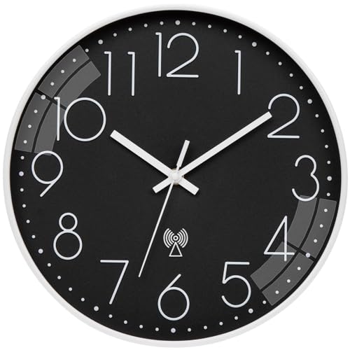 VINILITE Funkuhr 30cm Wanduhr Ohne Tickgeräusche Modern Funkwanduhr Lautlos Wanduhr Batteriebetrieben für Kinderzimmer, Küche, Wohnzimmer, Schlafzimmer, Büro VINILITE Funkuhr 30cm Wanduhr Ohne Tickgeräusche Modern Funkwanduhr Lautlos Wanduhr Batteriebetrieben für Kinderzimmer, Küche, Wohnzimmer, Schlafzimmer, Büro von VINILITE