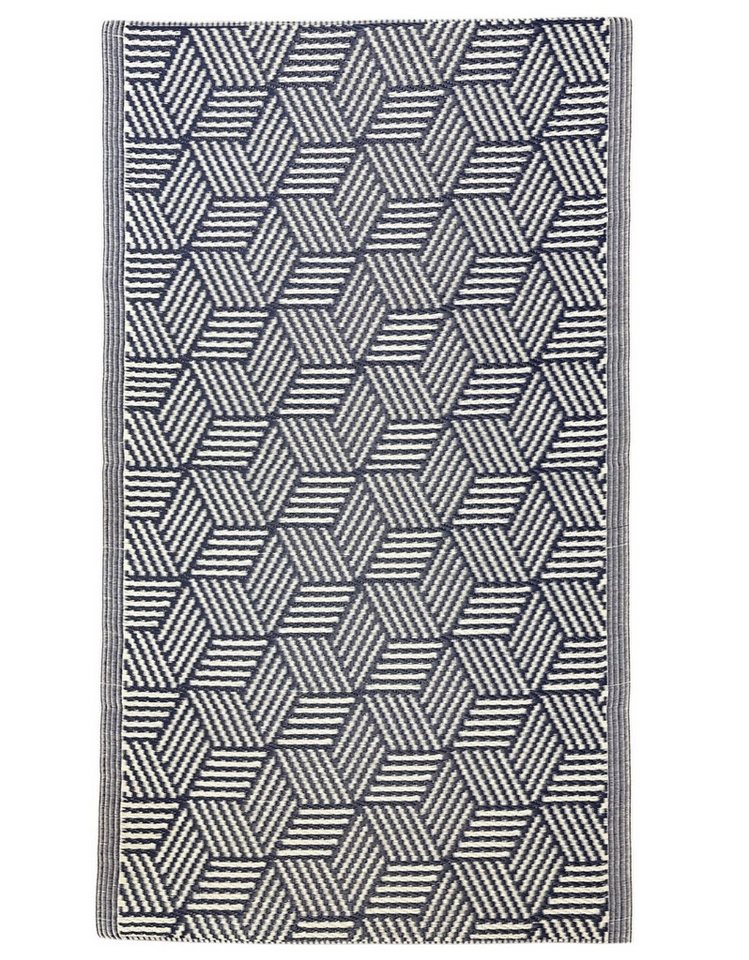 VINNEMEIER GmbH Textil- und Schuhimport Outdoorteppich Teppich aus Polypropylen, 90 x 150 cm oder 120x180 cm, wetterfest, 90 x 150 cm, Kunststoffteppich von VINNEMEIER GmbH Textil- und Schuhimport