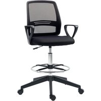 Vinsetto - Bürostuhl Ergonomischer Schreibtischstuhl mit Armlehnen und Verstellbarer Fußring, Höhenverstellbarer Drehstuhl mit Netzbespannung Schwarz Vinsetto - Bürostuhl Ergonomischer Schreibtischstuhl mit Armlehnen und Verstellbarer Fußring, Höhenverstellbarer Drehstuhl mit Netzbespannung Schwarz von VINSETTO