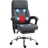 Vinsetto - Bürostuhl mit Massagefunktion, Ergonomisch Schreibtischstuhl mit Liegefunktion, Lendenheizung, Höhenverstellbar Computerstuhl mit von VINSETTO
