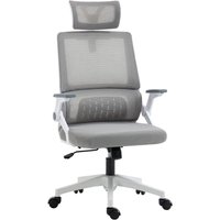 Vinsetto - Bürostuhl Ergonomisch, Schreibtischstuhl mit Verstellbar Kopfstütze, Armlehne höhenverstellbar Computerstuhl Drehstuhl mit Wippfunktion, Vinsetto - Bürostuhl Ergonomisch, Schreibtischstuhl mit Verstellbar Kopfstütze, Armlehne höhenverstellbar Computerstuhl Drehstuhl mit Wippfunktion, von VINSETTO