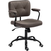 Vinsetto Bürostuhl mit Rollen Drehstuhl Schreibtischstuhl für Büro höhenverstellbar mit Wippfunktion 360°-Drehung neigbar Schaumstoff Kaffee 61 x 58 Vinsetto Bürostuhl mit Rollen Drehstuhl Schreibtischstuhl für Büro höhenverstellbar mit Wippfunktion 360°-Drehung neigbar Schaumstoff Kaffee 61 x 58 von VINSETTO