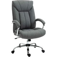 Vinsetto Bürostuhl mit Wippfunktion ergonomischer Stuhl mit gepolsterte Armlehne Kopfstütze höhenverstellbarer Schreibtischstuhl Drehstuhl mit von VINSETTO