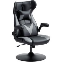 Vinsetto - Gaming Stuhl mit Wippenfunktion, ergonomischer Computerstuhl, höhenverstellbar Bürostuhl, drehbar Schreibtischstuhl mit Kopf- und von VINSETTO