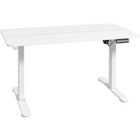 Vinsetto - Höhenverstellbarer Schreibtisch 140 x 70 cm Elektrisch Computertisch mit 4 Memory-Voreinstellungen, Ergonomisch Steh-Sitz Tisch mit Haken, von VINSETTO