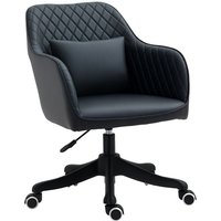 Vinsetto Bürostuhl mit Massagefunktion Ergonomischer Chefsessel Höhenverstellbar 360° Drehbar Computerstuhl, Kunstleder, Anthrazitgrau von VINSETTO