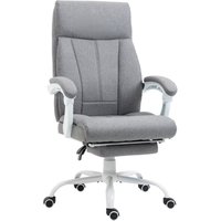 Vinsetto - homcom Bürostuhl, Ergonomischer Schreibtischstuhl mit Liegefunktion, Fußstütze, Höhenverstellbar Computerstuhl mit Armlehne, Drehstuhl mit von VINSETTO