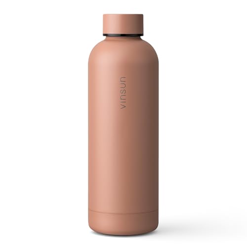 Vinsun Thermoflasche nude 500ml - auslaufsicher, Kohlensäure geeignet, BPA frei - Edelstahl, doppelwandig isoliert - Wasserflasche Sport, Outdoor, Schule, Fitness, Büro Vinsun Thermoflasche nude 500ml - auslaufsicher, Kohlensäure geeignet, BPA frei - Edelstahl, doppelwandig isoliert - Wasserflasche Sport, Outdoor, Schule, Fitness, Büro von VINSUN