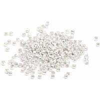 0, 01 Eur/stk. 200 Quetschperlen in Silberfarben, 2 Mm von VINTAGEPARTSeu