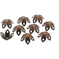 0, 11 Eur/stk. 20 Filigrane Perlkappen in Vintage Kupfer, 19 Mm von VINTAGEPARTSeu