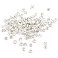 0, 50 Eur/G Quetschperlen Aus Messing in Silberfarben 3mm 5 Gramm Ca.160 Stück Von Vintageparts Zum Schmuck Selber Basteln von VINTAGEPARTSeu