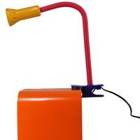 1990S Vintage Memphis Style Clamp-On Lamp Blue Red Yellow Spot Light von VINTARAMAcom