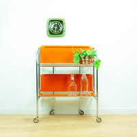 Iconic Orange 1970S Foldable Serving Trolley Bar Cart Midcentury Folding Trolley Original Vintage Furniture Iconic Orange 1970S Foldable Serving Trolley Bar Cart Midcentury Folding Trolley Original Vintage Furniture von VINTARAMAcom