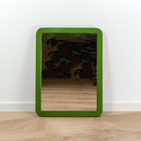 Large 1970S Moss Green Midcentury Wall Mirror Westgermany Horizontally & Vertically Large 1970S Moss Green Midcentury Wall Mirror Westgermany Horizontally & Vertically von VINTARAMAcom