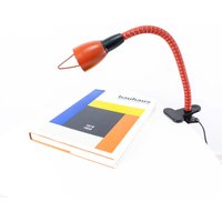 Postmodern Westgerman 1980S Memphis Style Ikea Clamp On Lamp K9701 Spot Light Burgundy Black von VINTARAMAcom