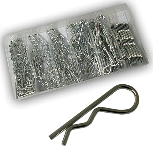 VINTEC 74522 Federstecker-Splint-Set VT 150-tlg. (im praktischen Sortimentskasten, in sechs verschiedenen Größen) von VINTEC