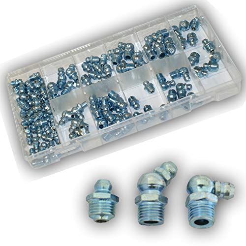 VINTEC 74512 Schmiernippel-Set VT 110-tlg. (im praktischen Sortimentskasten, in 10 verschiedenen Größen und drei Ausführungen) VINTEC 74512 Schmiernippel-Set VT 110-tlg. (im praktischen Sortimentskasten, in 10 verschiedenen Größen und drei Ausführungen) von VINTEC