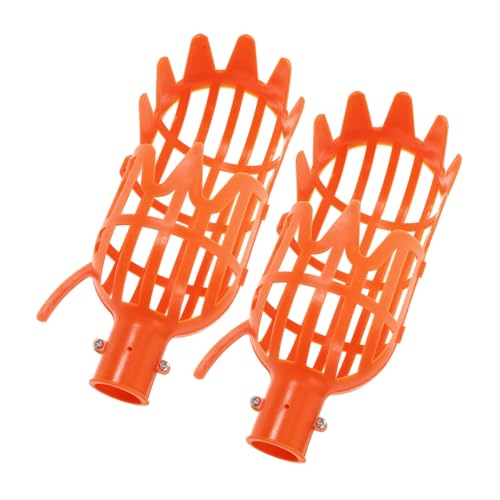 2 Stück Pflücker Obstbaumpflücker Obstkorb Stangenpflücker Korb Gartenarbeit Erntewerkzeug Zweige Umgehen Zitronenpflücker Obstpflücker Beutel Stock Greifer Pfirsich von VINTORKY