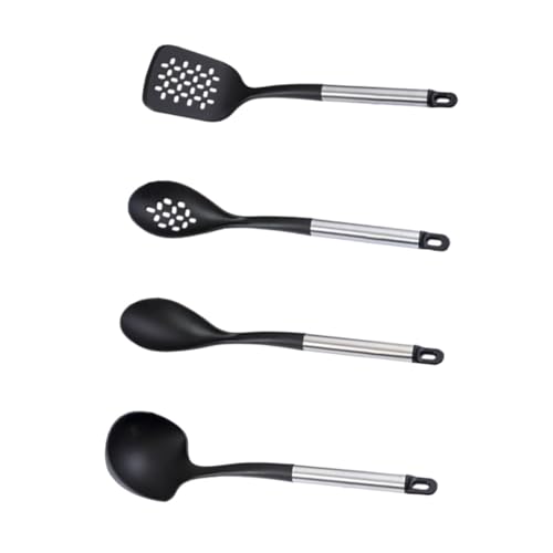 VINTORKY 1 Set 4 Teiliges Küchengeschirr Set Schwarz Extra Groß Servierlöffel Schlitzwender Grillspatel Küchenlöffel Zum Kochen Kochgeschirr Küchenutensilien Braten Nylon VINTORKY 1 Set 4 Teiliges Küchengeschirr Set Schwarz Extra Groß Servierlöffel Schlitzwender Grillspatel Küchenlöffel Zum Kochen Kochgeschirr Küchenutensilien Braten Nylon von VINTORKY