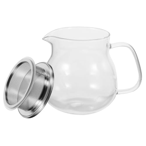 VINTORKY 500ml Feine Mesh Tee Sieb Glas Tee Topf Handheld Design von VINTORKY