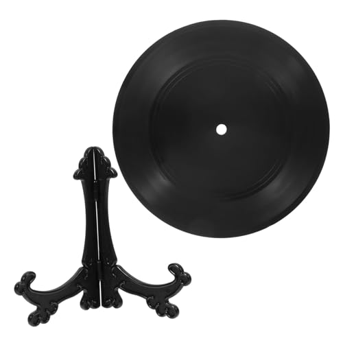 VINTORKY Retro-Album-schallplatten-aufbewahrungs-Display-Set Für Die Home-bar-Dekoration 17 8 cm Vinyl-schallplatten- Mit Halterung von VINTORKY