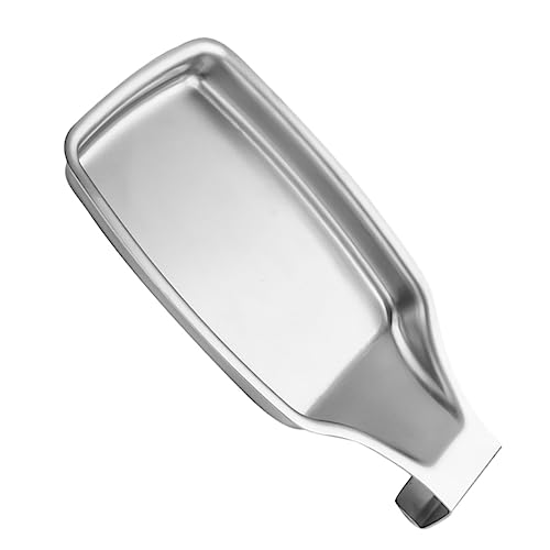VINTORKY 1 Stück 304 Edelstahl Löffelablage Ständer Küchenlöffel Arbeitsplatte Organizer Rack Lagerung Großer Halter Servierutensilien Silber von VINTORKY