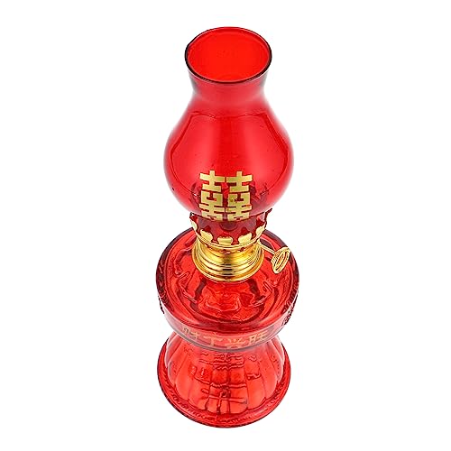 VINTORKY 1stück Hochtemperaturbeständige Öllampe Im Chinesischen Stil Dekorative Rote Petroleumlampe Für Hochzeiten Und Für Innenräume Und Besondere Anlässe VINTORKY 1stück Hochtemperaturbeständige Öllampe Im Chinesischen Stil Dekorative Rote Petroleumlampe Für Hochzeiten Und Für Innenräume Und Besondere Anlässe von VINTORKY