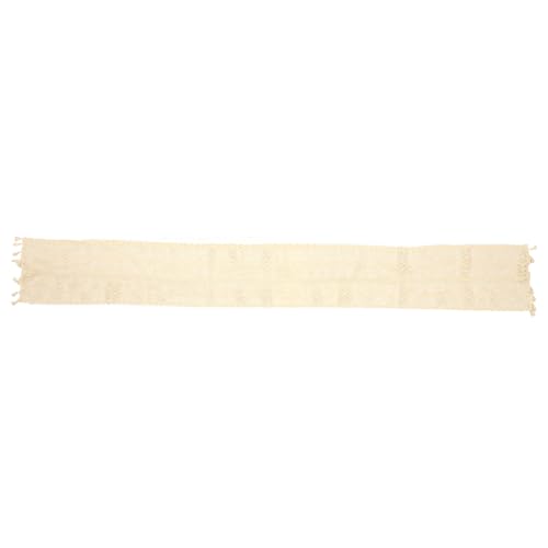 VINTORKY 1 Stück Quaste Spitze Tischläufer Spitze Hohler Tischläufer Partydeko Tischläufer Tischläufer Hohle Tischdecke Tischläufer Aus Spitze Mit Quaste Baumwolle Beige von VINTORKY