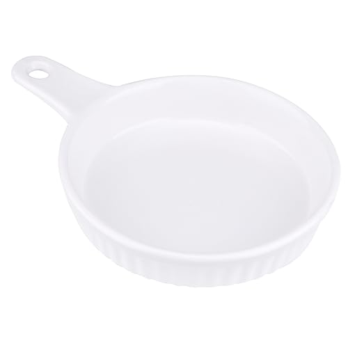 VINTORKY 1 Stück Runde Pfanne Zum Backen Backgeschirr Essgeschirr Braten Küchenpfanne Mit Deckel Ofenpfanne Behälter Zur Essenszubereitung Mit Deckel Antihaftbeschichtetes von VINTORKY