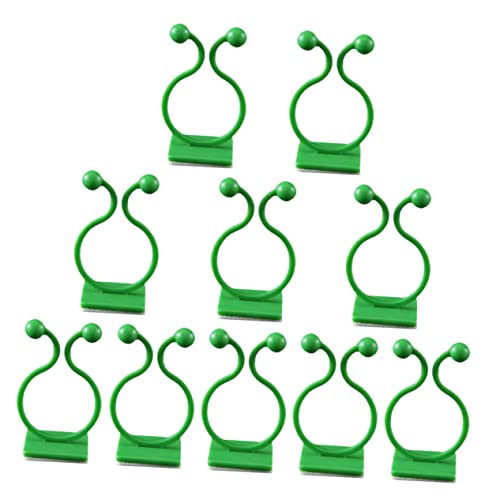 VINTORKY 10 Stück Teiliges Pflanzenclips für Kletterpflanzen Langlebige Abs Material Rankhilfe mit Starkem Haftkleber Geeignet für Glatte Wände Wie Fliesen Marmor und Dekorative von VINTORKY