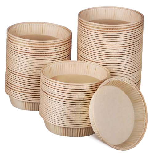 VINTORKY 100 Stück Mini-tartelettformen Zum Backen – Kuchenformen Mit Rundem Boden Ofen- Und Mikrowellengeeignet Tartebleche Zum Backen Ideal Für Desserts von VINTORKY