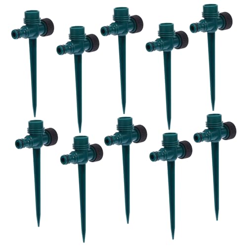 VINTORKY 10Stücke Gartenbewässerungs Sprinkler Halter Sprinkler Spike Basis zur Effizienten Bewässerung und Leicht zu Installieren für Abdeckung und Druckreduzierung von VINTORKY