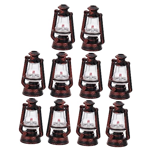 VINTORKY 10pcs Miniatur Petroleumlampe Geformt Retro Weihnachtsbaum Verzierungen 2 Zoll Kupfer VINTORKY 10pcs Miniatur Petroleumlampe Geformt Retro Weihnachtsbaum Verzierungen 2 Zoll Kupfer von VINTORKY
