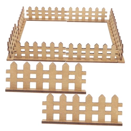 VINTORKY 12 Stück Teiliges Mini Holz Zaun Dekorative Gartenornamente für Puppenhäuser Wetterfester Zaun für Mikrolandschaften und Blumentöpfe VINTORKY 12 Stück Teiliges Mini Holz Zaun Dekorative Gartenornamente für Puppenhäuser Wetterfester Zaun für Mikrolandschaften und Blumentöpfe von VINTORKY