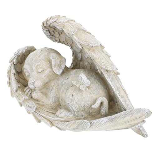 VINTORKY Engel Hund Harz Figurine Garten Decor Desktop Ornament Home Decor Für Wohnzimmer Hof VINTORKY Engel Hund Harz Figurine Garten Decor Desktop Ornament Home Decor Für Wohnzimmer Hof von VINTORKY