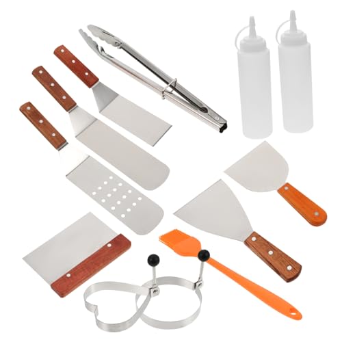 VINTORKY 1Satz Teiliges BBQ Werkzeugset für Outdoor Grillen Tragbare Grill Utensilien für Picknick und Camping Leicht zu Reinigen und Langlebig von VINTORKY