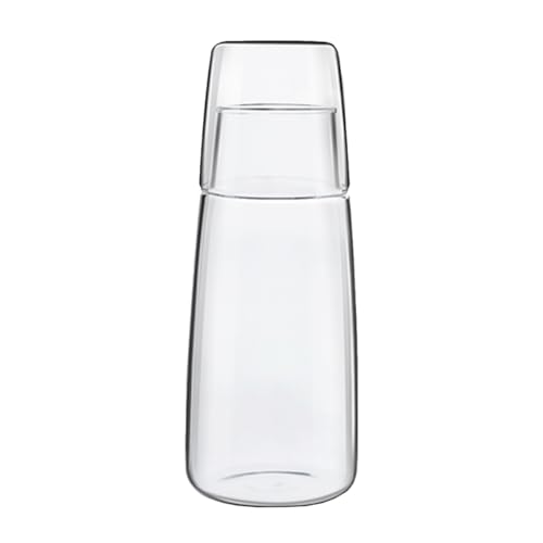 VINTORKY 1Satz Transparente Glaskaraffe Set mit Trinkglas und Wasserkocher Hochwertiges Hitzebeständiges für Kalte Getränke Säfte und Cocktails Perfektes VINTORKY 1Satz Transparente Glaskaraffe Set mit Trinkglas und Wasserkocher Hochwertiges Hitzebeständiges für Kalte Getränke Säfte und Cocktails Perfektes von VINTORKY
