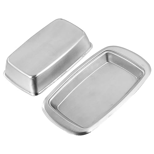 VINTORKY 1Stück Butterdose Aufbewahrungsbox für Butter und Snacks Rostfrei Elegant für Kühlschrank und Servierplatte VINTORKY 1Stück Butterdose Aufbewahrungsbox für Butter und Snacks Rostfrei Elegant für Kühlschrank und Servierplatte von VINTORKY