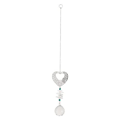 VINTORKY 1stück Kristall Hänge-Dekoration Für Fenster Und Chandelier Herzform Transparent Design Für Garten Hochzeit Und Zuhause von VINTORKY