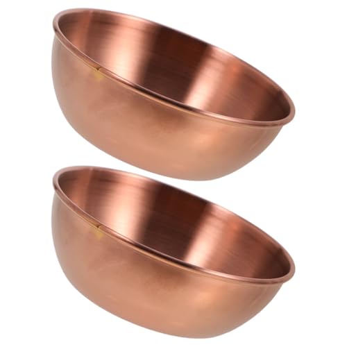 VINTORKY 2 Stück Edelstahl Dippschalen Rund Goldfarben Rostfreie Gewürzschalen für Sushi Soßen Dressing Vielseitig für Küche und Restaurant Leicht zu Reinigen Stilvolles Design von VINTORKY