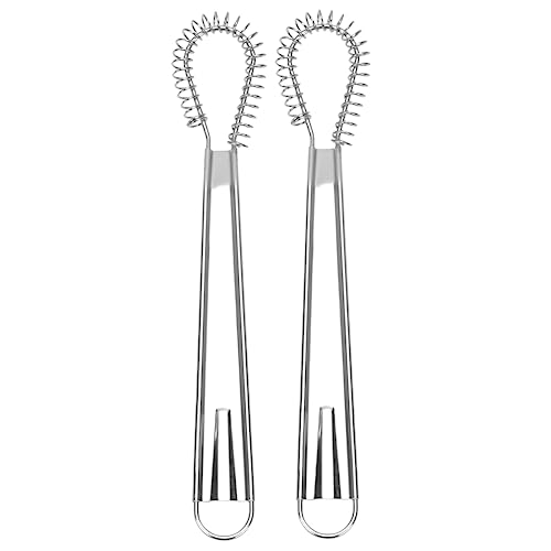 VINTORKY 2 Stück Eierschläger Mixer Utensil Handmixer Zubehör Für Mixer Mini Mixer Gadget Edelstahl Eier Küchen Schneebesen Handmixer Silber von VINTORKY