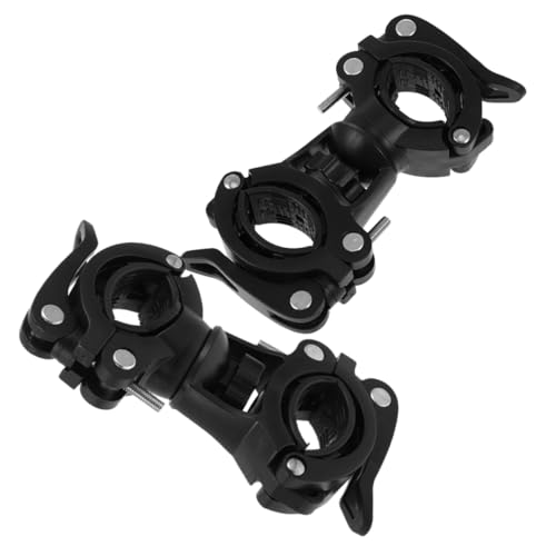 VINTORKY 2 Stück Fahrrad Taschenlampen Halterung Dual Quick Release Montage für Fahrräder Scooter und Gehhilfen Schwarz Kompatibel mit Verschiedenen Taschenlampen Leicht und Stabil VINTORKY 2 Stück Fahrrad Taschenlampen Halterung Dual Quick Release Montage für Fahrräder Scooter und Gehhilfen Schwarz Kompatibel mit Verschiedenen Taschenlampen Leicht und Stabil von VINTORKY