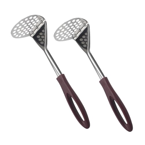 VINTORKY 2 Stück Kartoffelstampfer Teiliges Praktische Küchengeräte für Kartoffelbrei Ergonomisches Design Spülmaschinenfest für Zuhause und Restaurants VINTORKY 2 Stück Kartoffelstampfer Teiliges Praktische Küchengeräte für Kartoffelbrei Ergonomisches Design Spülmaschinenfest für Zuhause und Restaurants von VINTORKY