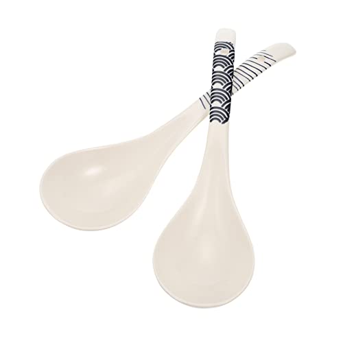 VINTORKY 2 Stück Löffel Tasse Spatel Pfanne Instant Nudelschüssel Abtropfgestell Geschirr Soße Ramen Schüssel Küchenutensilien Pasta Vorspeisenschalen Doppel Abtropfgestell von VINTORKY