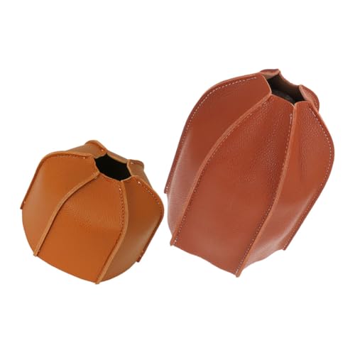 VINTORKY 2 Stück PU Schutzhülle für Gaskartuschen Wasserdichte Langlebige Abdeckhaube für Camping Gastank Passform Leichter Kompakter Tankschutz für Outdoor Wandern und Trekking von VINTORKY