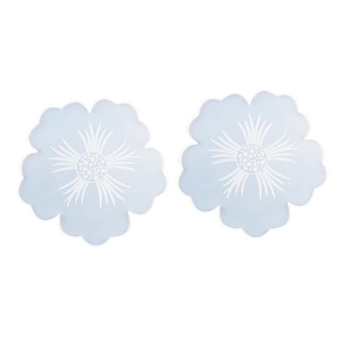 VINTORKY 2 Stück Silikonform Untersetzer mit Blumenmuster Kreative Epoxidharz Gießform für DIY Kristall Harz Flexible Runde Tablett Silikonform für Handgemachte Dekorationen VINTORKY 2 Stück Silikonform Untersetzer mit Blumenmuster Kreative Epoxidharz Gießform für DIY Kristall Harz Flexible Runde Tablett Silikonform für Handgemachte Dekorationen von VINTORKY